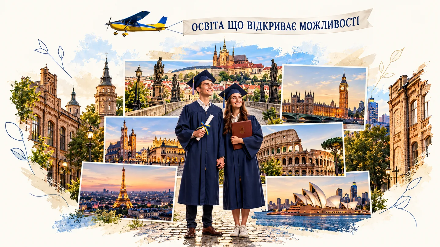 Випускники на тлі світових освітніх і культурних пам’яток — освіта, що відкриває можливості